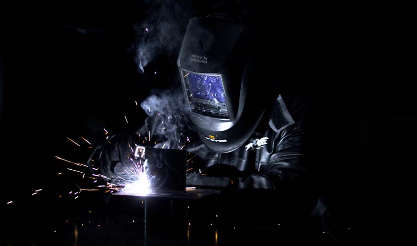STICK (MMA) welding a fillet joint