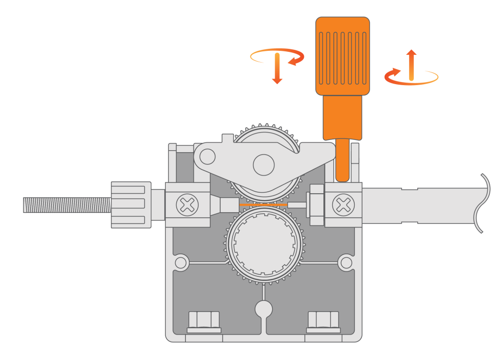 Twist tensioner knob